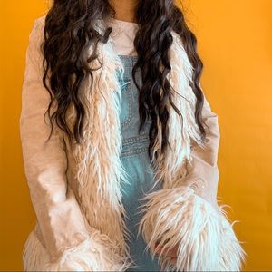 Vintage Penny Lane Suede Leather Coat